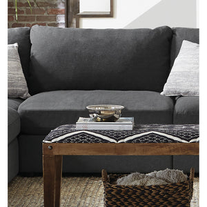 Duncan- Armless Chair With Removable Cushions