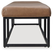 Joston - Accent Bench - Caramel - R&R Furniture Gallery (Fountain Valley, CA)