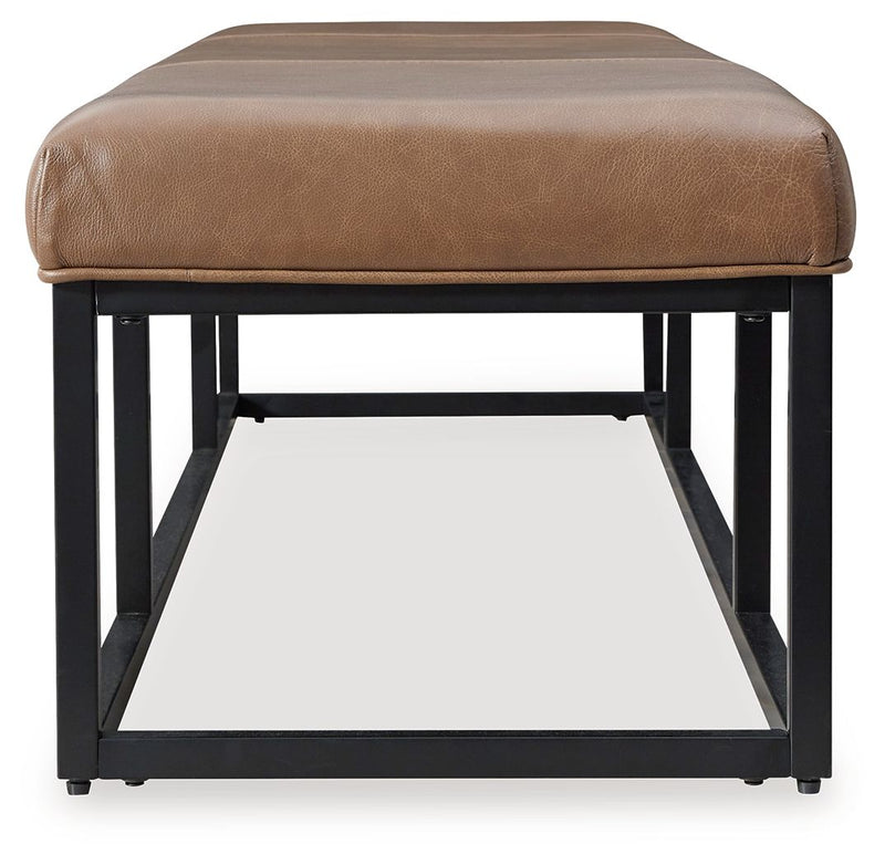 Joston - Accent Bench - Caramel - R&R Furniture Gallery (Fountain Valley, CA)