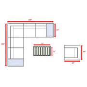 Stylish Entertainment Sectional Set, Outdoor Living - R&R Furniture Gallery (Fountain Valley, CA)