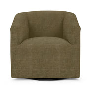 Classic Home Vernon swivel chair with a plush upholstered seat and backrest, metal base, and modern design.
