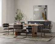 Brinton - 80" Dining Table - Acorn Brown - R&R Furniture Gallery (Fountain Valley, CA)