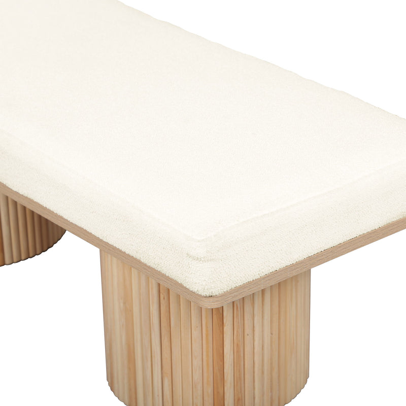 Sagano - Bench - Natural / White - R&R Furniture Gallery (Fountain Valley, CA)