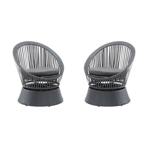 Modern Swivel Wicker Lounge Chair With Round Design - R&R Furniture Gallery (Fountain Valley, CA)