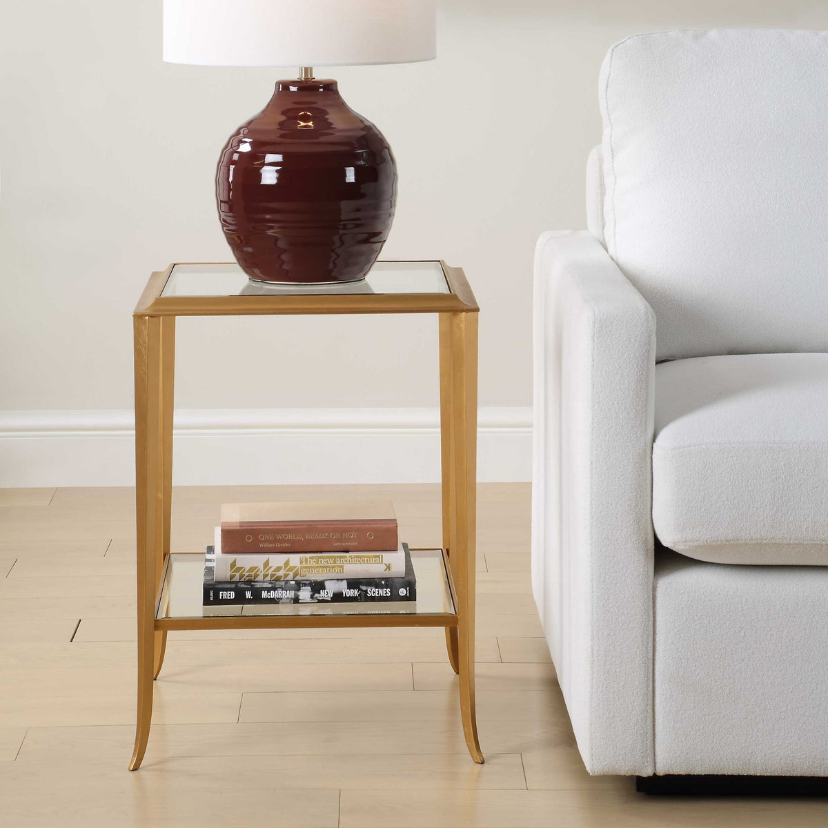 Accent End Table - Gold