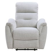 Eastre - Power Motion Recliner With USB Port - Beige Chenille - R&R Furniture Gallery (Fountain Valley, CA)