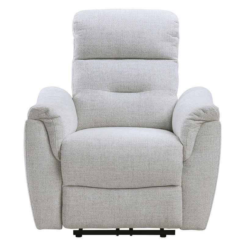 Eastre - Power Motion Recliner With USB Port - Beige Chenille - R&R Furniture Gallery (Fountain Valley, CA)