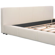 Stylish Upholstered Bed With Birch Wood Frame - R&R Furniture Gallery (Fountain Valley, CA)