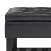 Cosmopolitan - Storage Ottoman Bench With Open Bottom - R&R Furniture Gallery (Fountain Valley, CA)