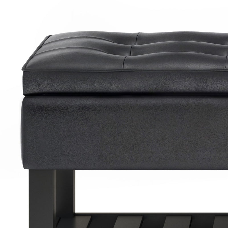 Cosmopolitan - Storage Ottoman Bench With Open Bottom - R&R Furniture Gallery (Fountain Valley, CA)