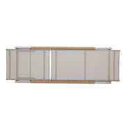 Hargrove - Outdoor Patio Aluminun Chaise Lounge, Outdoor Mesh Seat - Natural / Silver - R&R Furniture Gallery (Fountain Valley, CA)