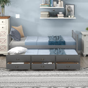 Twin Size Daybed With Trundle And Drawers - R&R Furniture Gallery (Fountain Valley, CA)