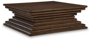 Hannodream - Square Cocktail Table - Warm Brown - R&R Furniture Gallery (Fountain Valley, CA)