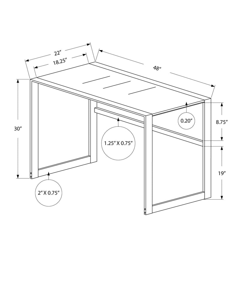 Computer Desk For Home Office, Laptop, Contemporary & Modern - R&R Furniture Gallery (Fountain Valley, CA)