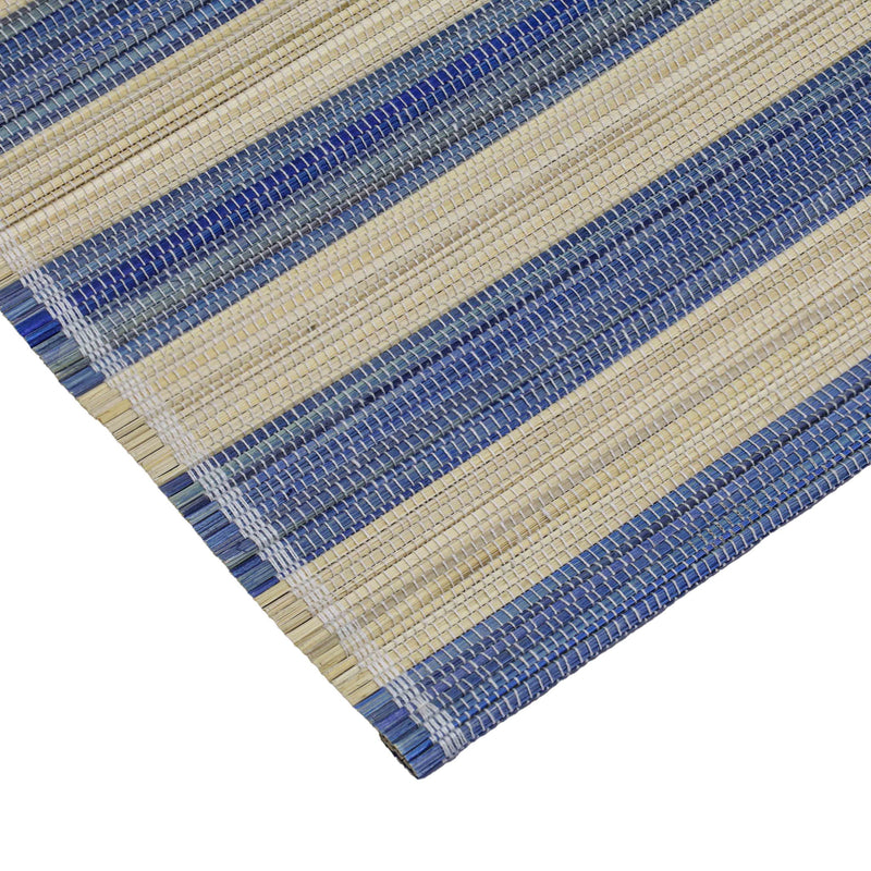Set of four TOV Furniture Jora bamboo placemats, natural woven dining accessories perfect for table decor.
