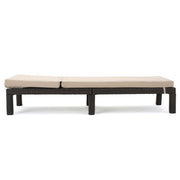 Puerta - Chaise Lounge Frame Cushion Outdoor Wicker Iron - Beige / Dark Brown - R&R Furniture Gallery (Fountain Valley, CA)