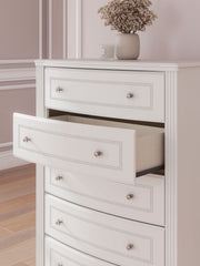 Kozlani - Five Drawer Chest - White - R&R Furniture Gallery (Fountain Valley, CA)