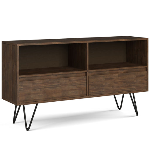 Chase - Low Bookcase - Rustic Natural Aged Brown - R&R Furniture Gallery (Fountain Valley, CA)