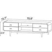 Alexa - TV Stand - Dark Brown / Wood - R&R Furniture Gallery (Fountain Valley, CA)