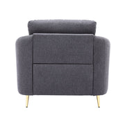 Yuina - Chair - Gray Linen - R&R Furniture Gallery (Fountain Valley, CA)