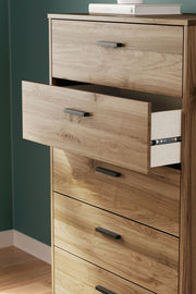 Deanlow - Five Drawer Chest - Honey - R&R Furniture Gallery (Fountain Valley, CA)