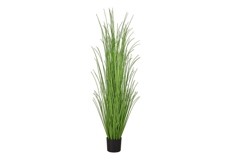 47" Tall, Artificial Plant, Grass Tree, Indoor, Faux, Fake, Floor, Greenery, Potted, Real Touch, Decorative - Green / Black - R&R Furniture Gallery (Fountain Valley, CA)