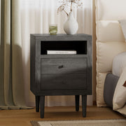 Nystrom - Mid Century Modern 2 Drawer Nightstand - R&R Furniture Gallery (Fountain Valley, CA)