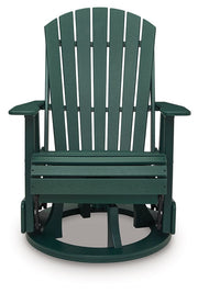 Shell Beach - Swivel Glider Chair - Green - R&R Furniture Gallery (Fountain Valley, CA)