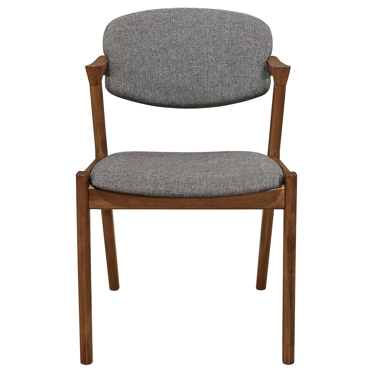 Modern Dining Chair And Zigzag Arm Design (Set of 2)