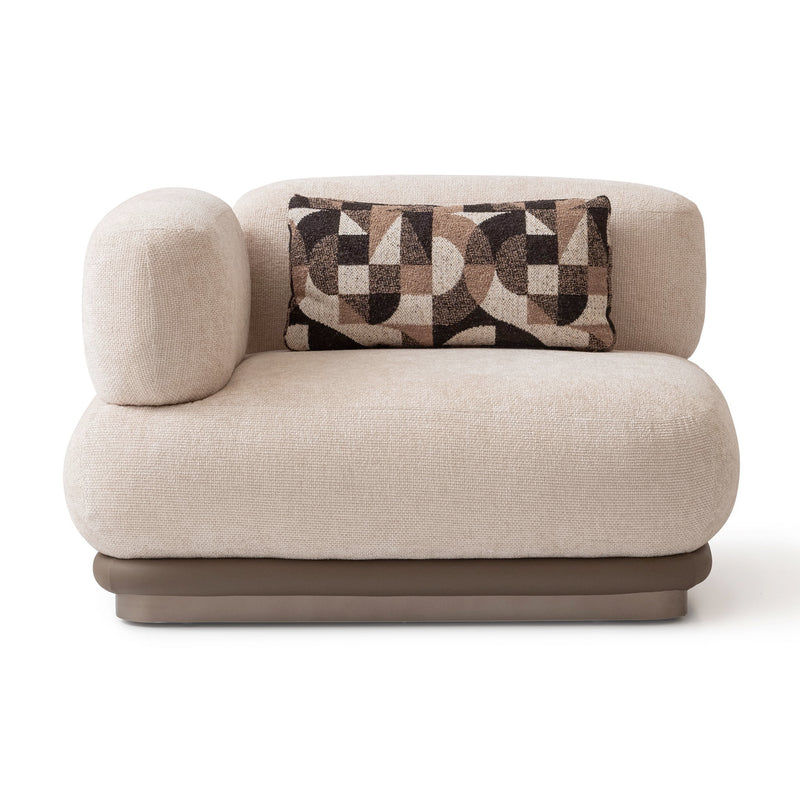 Bristol Point - LAF Chair - Fawn / Saddle Brown - R&R Furniture Gallery (Fountain Valley, CA)