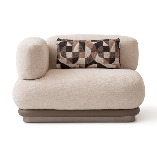 Bristol Point - LAF Chair - Fawn / Saddle Brown - R&R Furniture Gallery (Fountain Valley, CA)