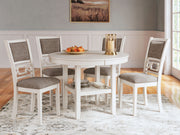 Erinberg - Dining Room Table Set (Set of 5) - Antique White - R&R Furniture Gallery (Fountain Valley, CA)