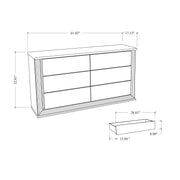 Moon - Smooth Dresser With LED - White - R&R Furniture Gallery (Fountain Valley, CA)