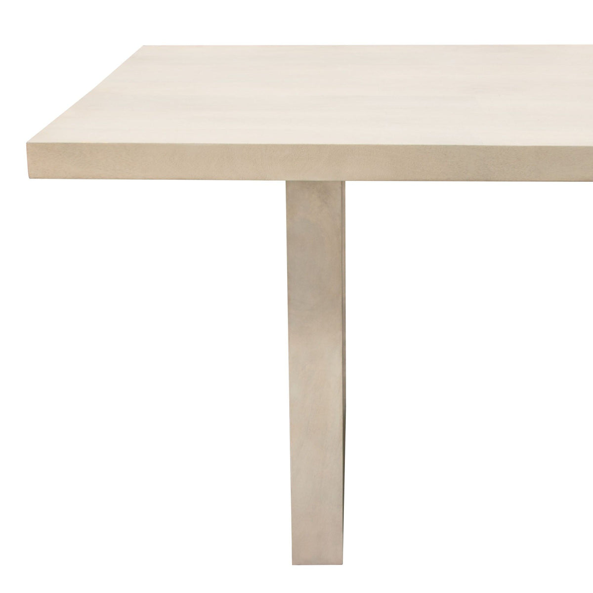 Sonoma 110" Solid Mango Wood Dining Table in Light Natural Grey Wash Finish by Diamond Sofa