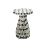 Halio - Checkered Shell Side Table - R&R Furniture Gallery (Fountain Valley, CA)