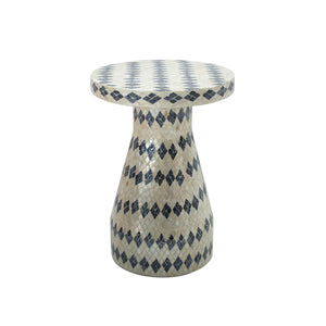 Halio - Checkered Shell Side Table - R&R Furniture Gallery (Fountain Valley, CA)