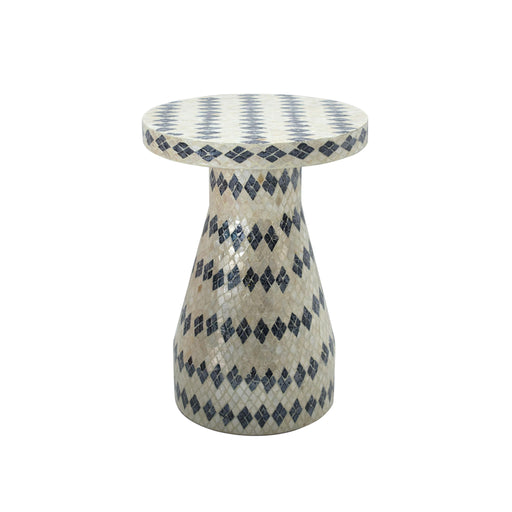 Halio - Checkered Shell Side Table - R&R Furniture Gallery (Fountain Valley, CA)