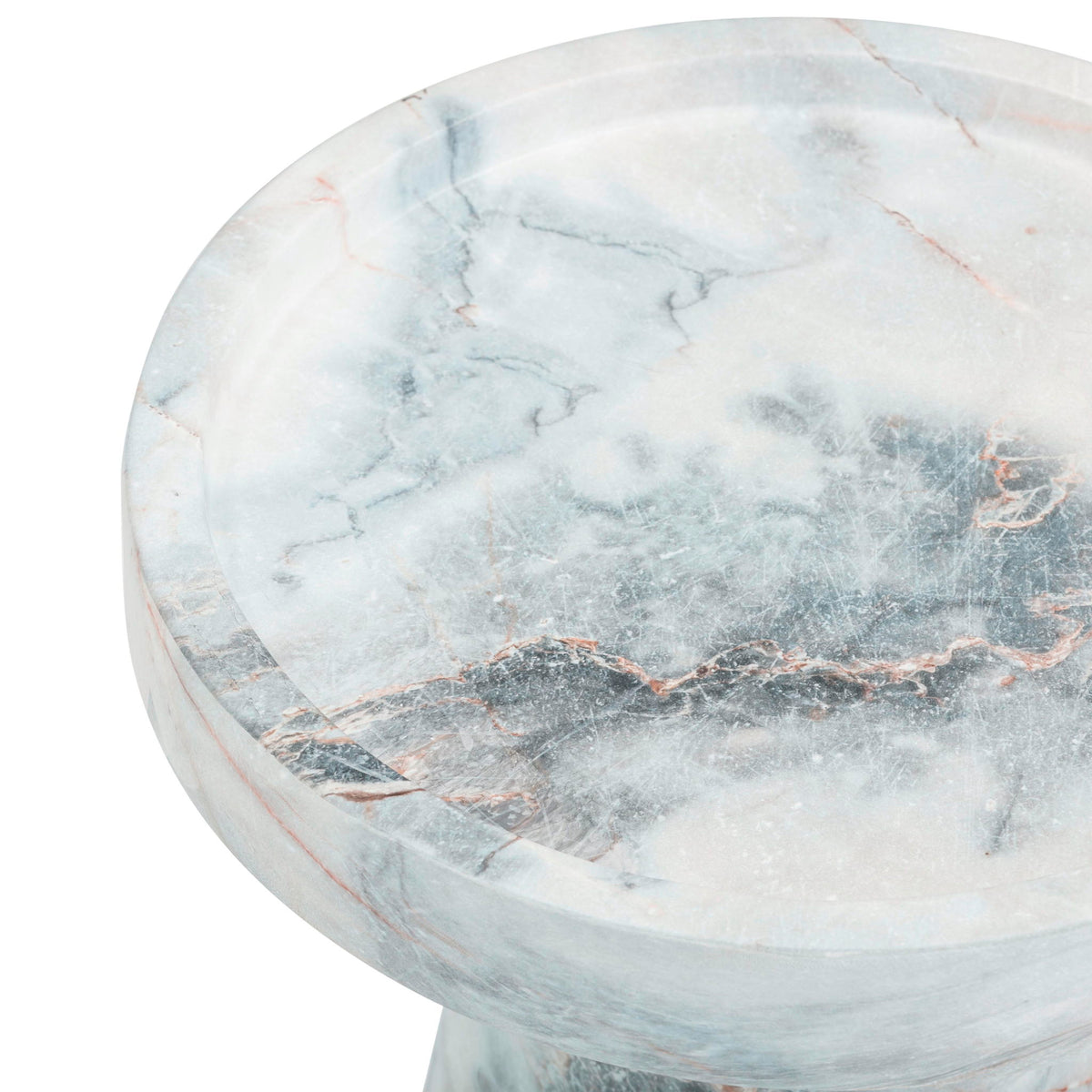 Zara - Indoor / Outdoor Side Table - Blue / White - R&R Furniture Gallery (Fountain Valley, CA)