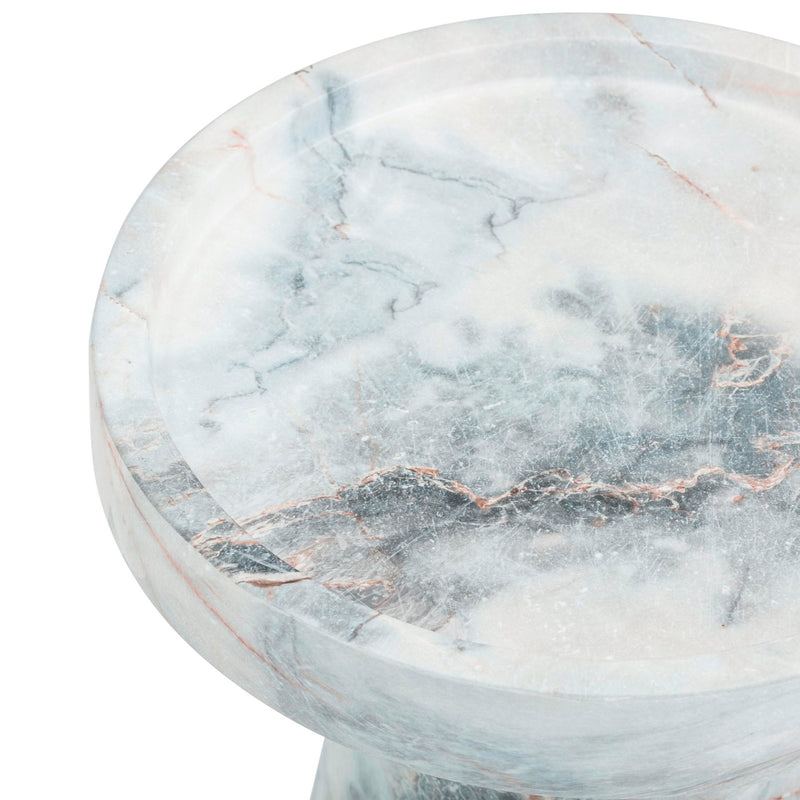 Zara - Indoor / Outdoor Side Table - Blue / White - R&R Furniture Gallery (Fountain Valley, CA)
