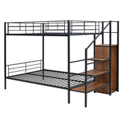 Bunk Bed With Lateral Storage Ladder And Wardrobe - R&R Furniture Gallery (Fountain Valley, CA)