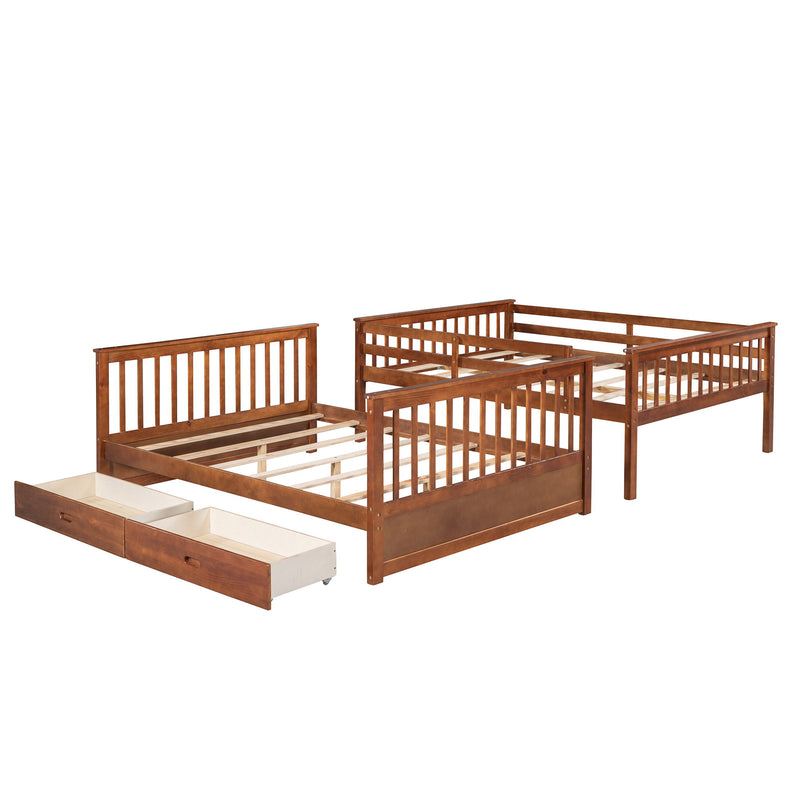 Bunk Bed With Ladders And 2 Storage Drawers - R&R Furniture Gallery (Fountain Valley, CA)