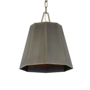 Granada - 1 Light Hexagon Pendant - Dark Gray