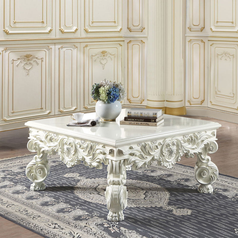 Adara - Coffee Table - Antique White - R&R Furniture Gallery (Fountain Valley, CA)