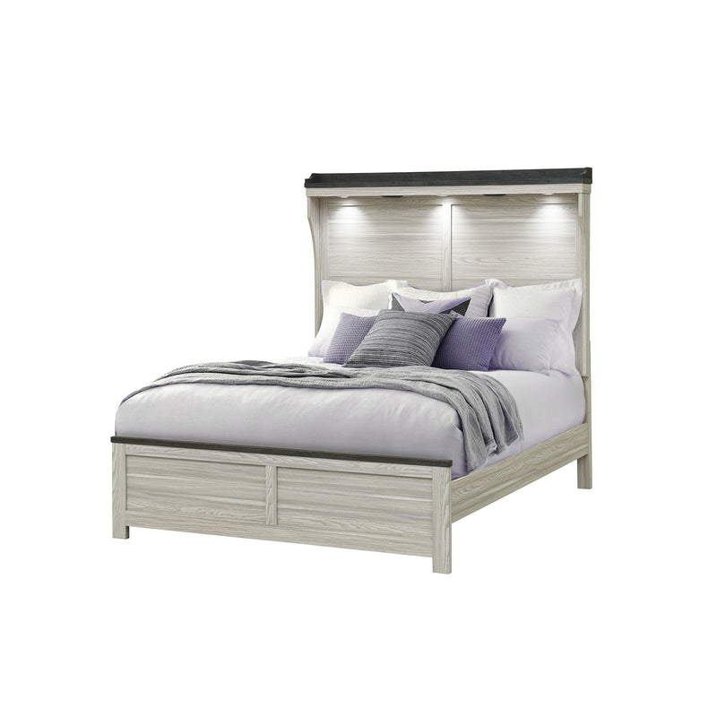 Augusta - Bed With Lit Headboard - R&R Furniture Gallery (Fountain Valley, CA)