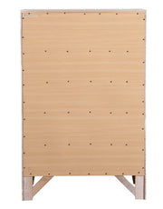 Glory Furniture Marilla accent chest with wooden finish and decorative handles, featuring multiple drawers for stylish storage.