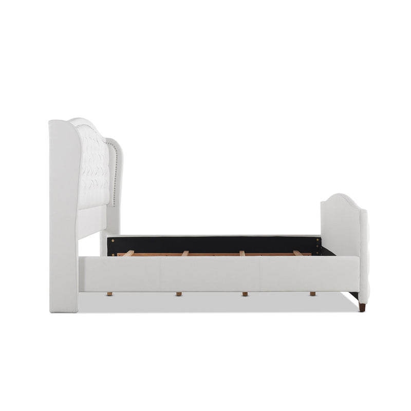 Marcella - Upholstered Shelter Headboard Bed Set - R&R Furniture Gallery (Fountain Valley, CA)
