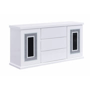Ariya - Buffet With Clear Glass Inlay - R&R Furniture Gallery (Fountain Valley, CA)