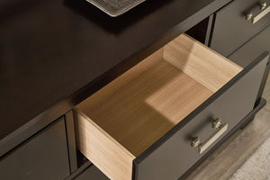 Covetown - Dresser And Mirror - Dark Brown - R&R Furniture Gallery (Fountain Valley, CA)