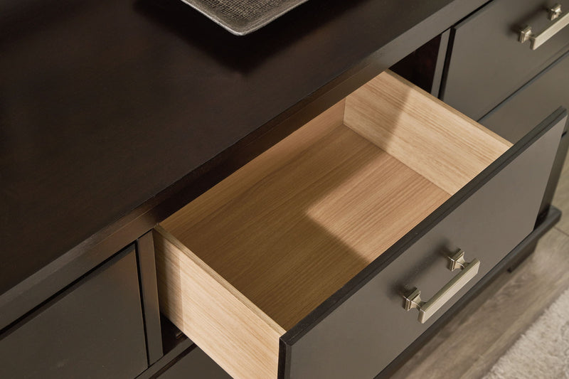 Covetown - Dresser And Mirror - Dark Brown - R&R Furniture Gallery (Fountain Valley, CA)