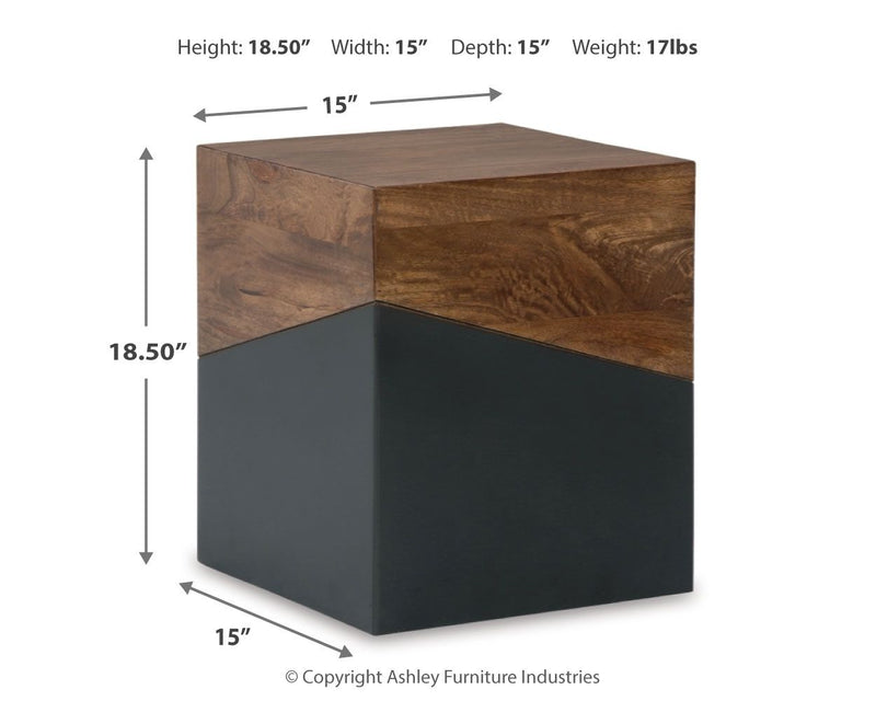 Trailbend - Accent Table - Brown / Gunmetal - R&R Furniture Gallery (Fountain Valley, CA)